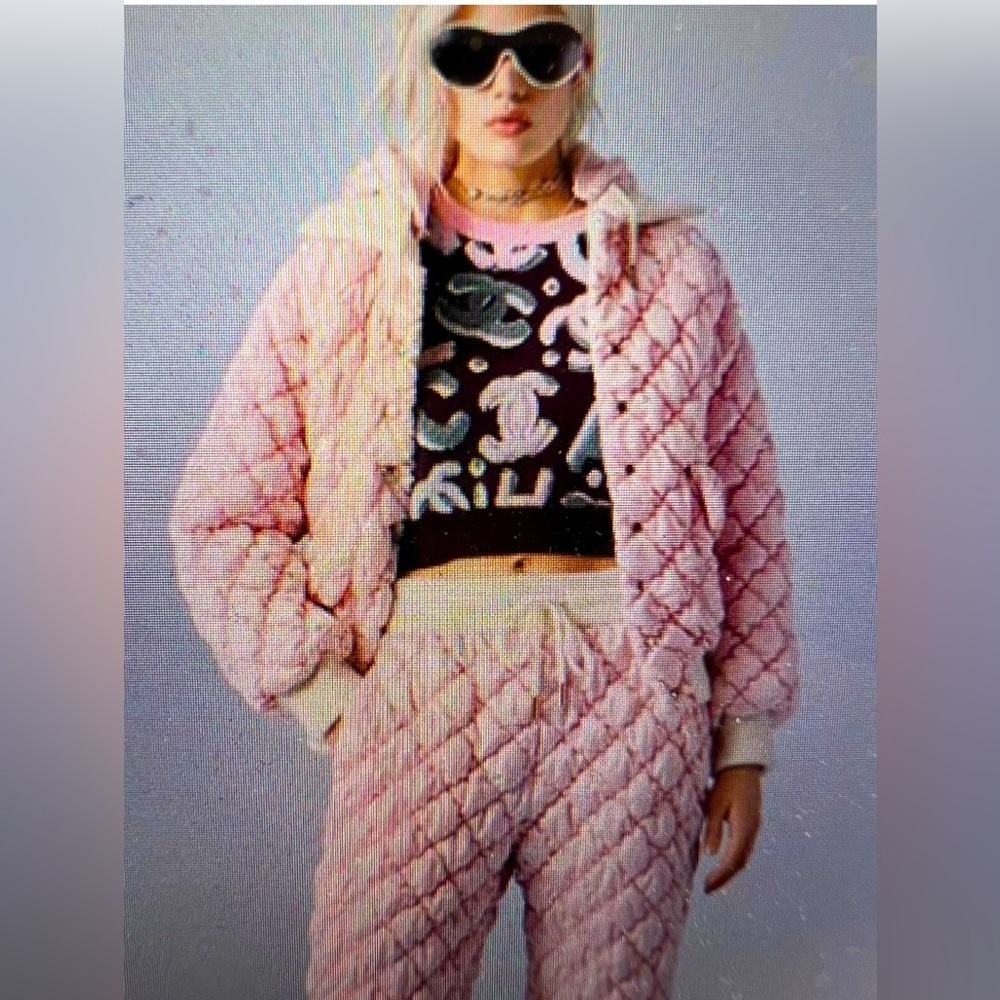 Host Pick 🎉NWT CHANEL COCO Neige Padded Quilted Apres Ski Jogger Pants